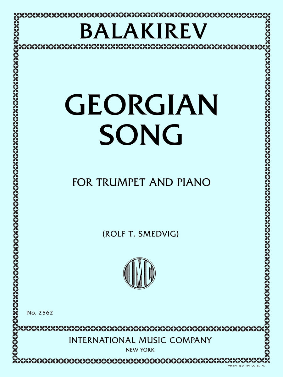 バラキレフ：Georgian 歌曲（トランペットとピアノ）