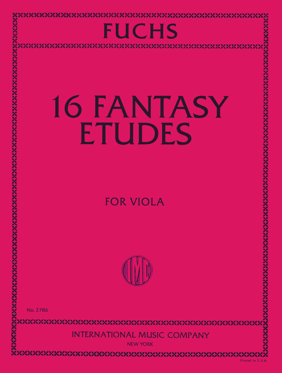 フックス：16 ファンタジー練習曲集（ヴィオラ独奏）