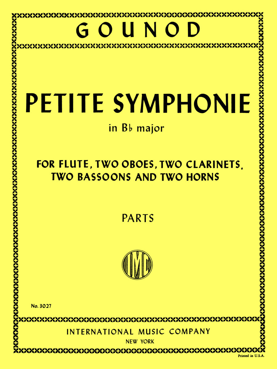 グノー：Petite Symphonie 変ロ長調（Flute, Two Oboes, Two Clarinets, Two Bassoons, and Two Horns）