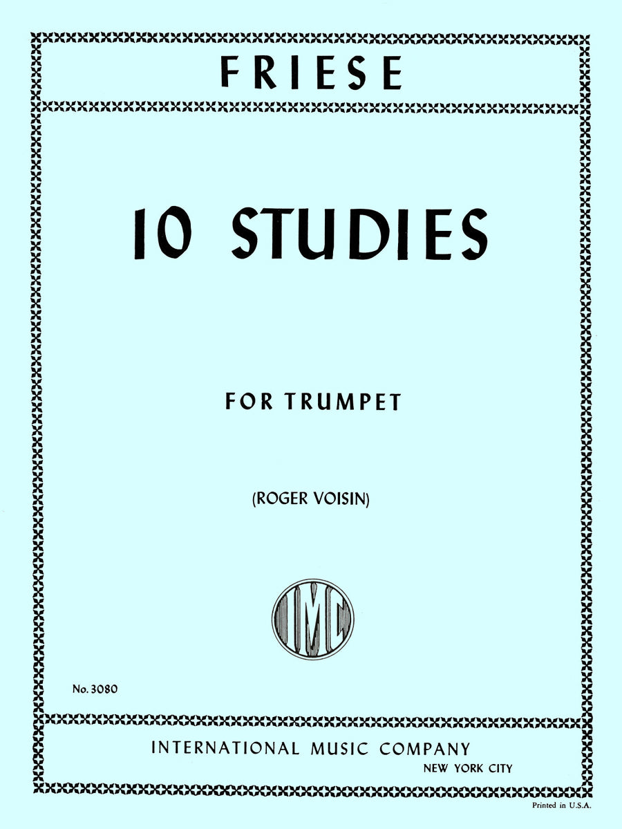 フリーゼ：10の練習曲集（トランペット独奏）