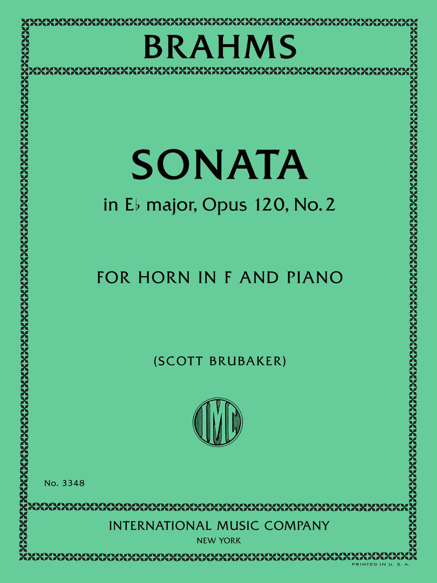 ブラームス：ソナタ 変ホ長調, op. 120（ホルンとピアノ）