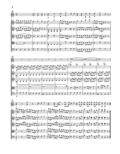 スコア／モーツァルト：音楽の冗談 K.522