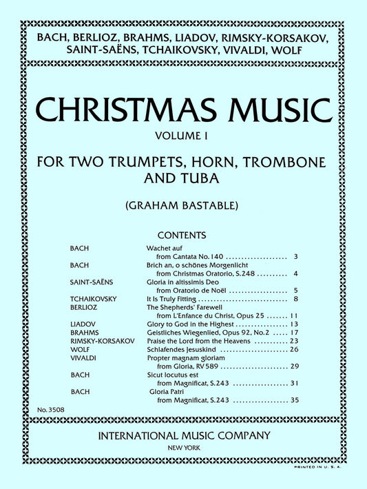 複数作曲家：クリスマス音楽 第I巻（2本の トランペット, ホルン, トロンボーン, と チューバ）