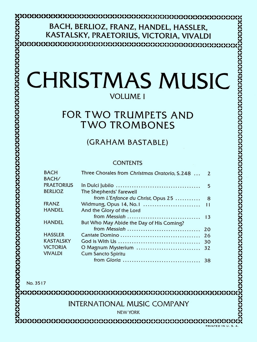 複数作曲家：クリスマス音楽, 第I巻（2トランペットと2トロンボーン）