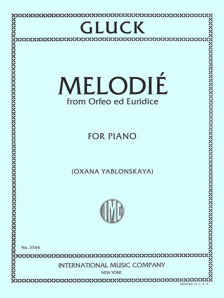 グルック：Melodieより"Orfeo ed Euridice"（ピアノ独奏）