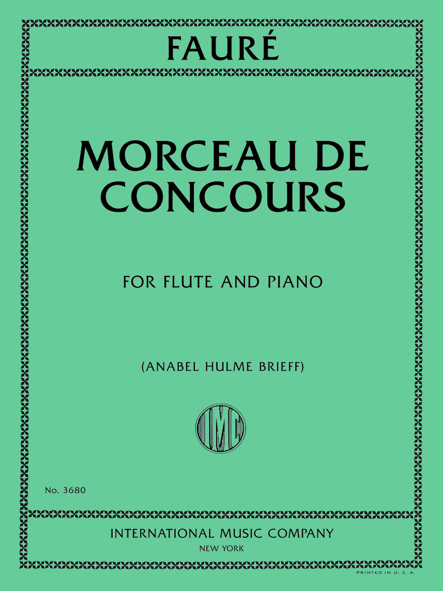 フォーレ：Morceau de Concours（フルートとピアノ）