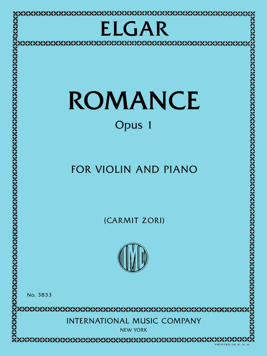 エルガー：ロマンス, op. 1（ヴァイオリンとピアノ）