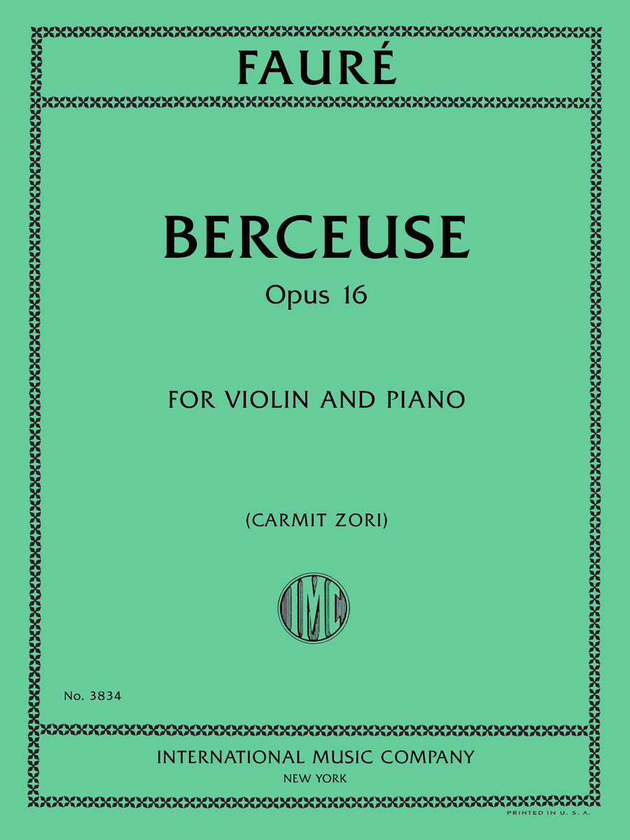 フォーレ：子守歌, op. 16（ヴァイオリンとピアノ）