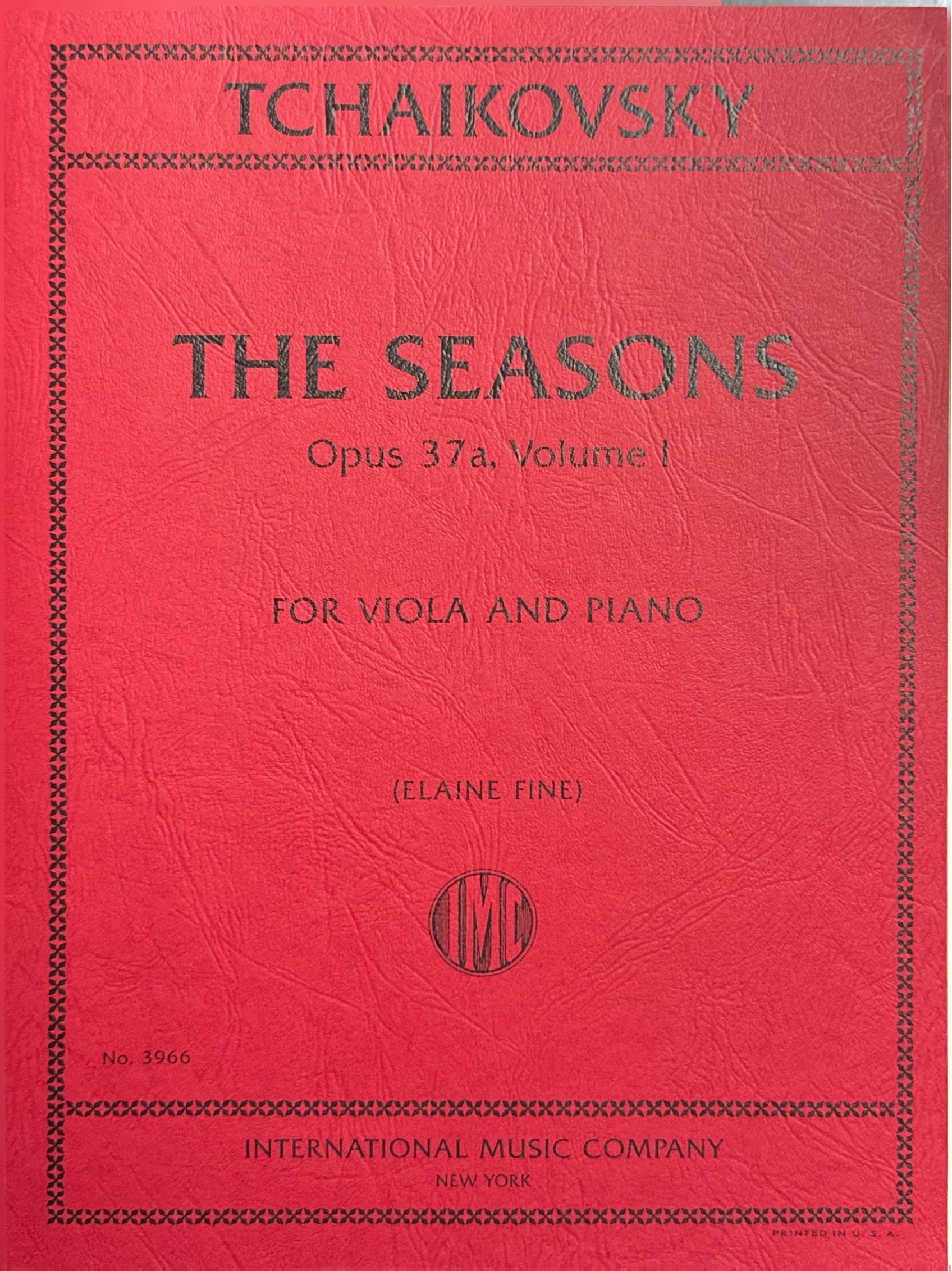 チャイコフスキー：四季 op.37a 第1巻（ヴィオラとピアノ） – BREMEN