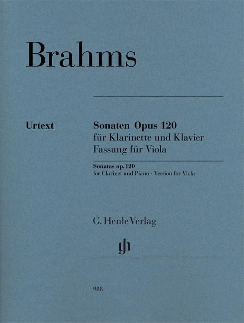 ブラームス：クラリネット・ソナタ op. 120 - 1 op. 120 - 2