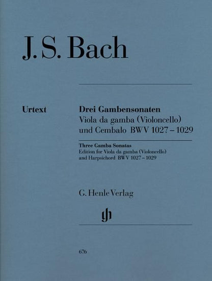 バッハ：3つのチェロ・ソナタ BWV 1027 - 1029