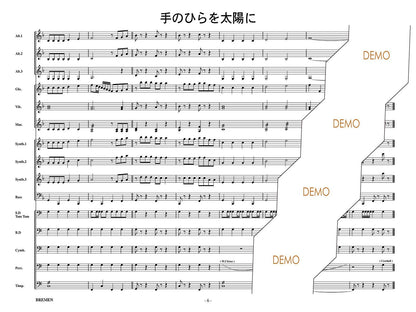 手のひらを太陽に