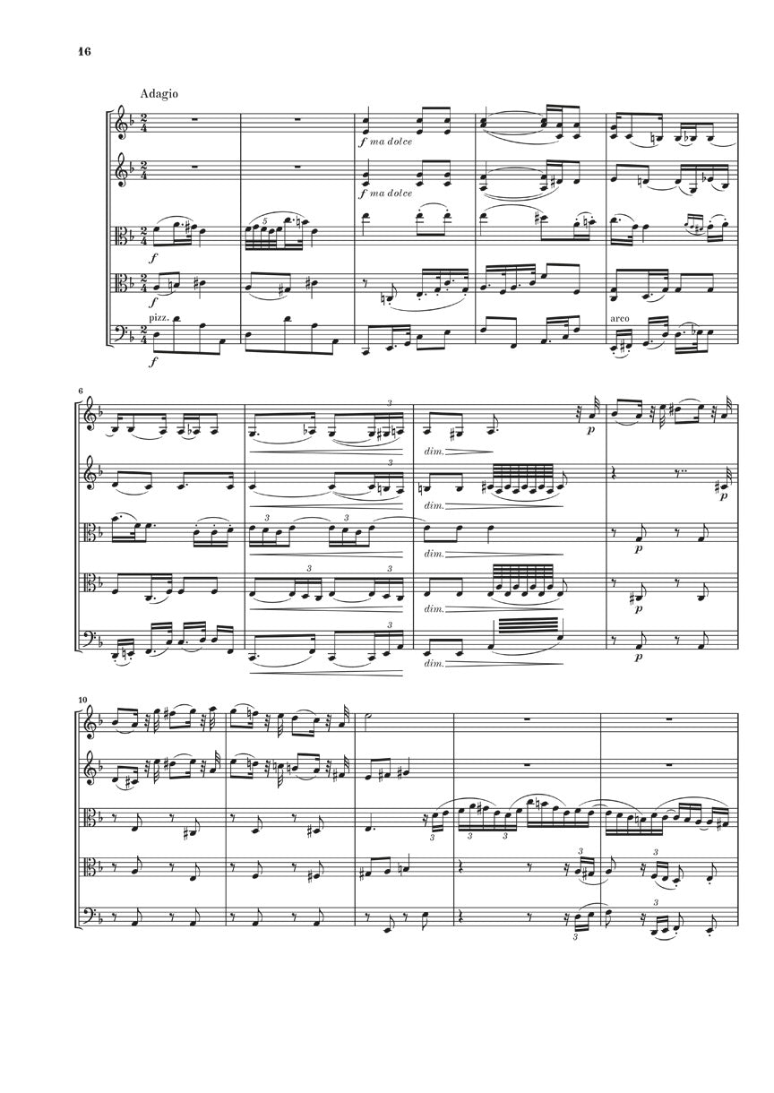 ブラームス：弦楽五重奏曲 第2番 ト長調 op. 111