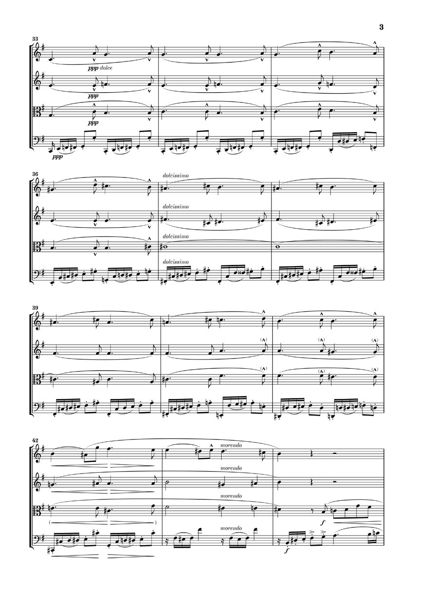 ヴェルディ：弦楽四重奏曲 ホ短調
