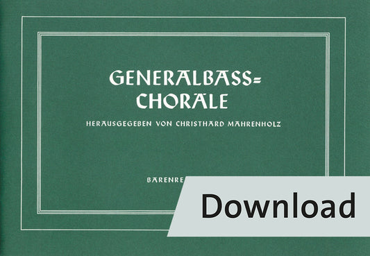 オルガン／Generalbaß-Chorale【デジタル版】