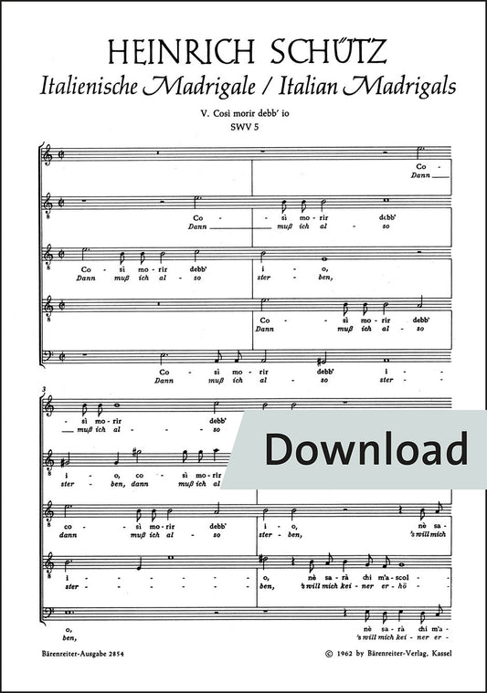 シュッツ：かくてわれは死なねばならぬのか SWV5【デジタル版】