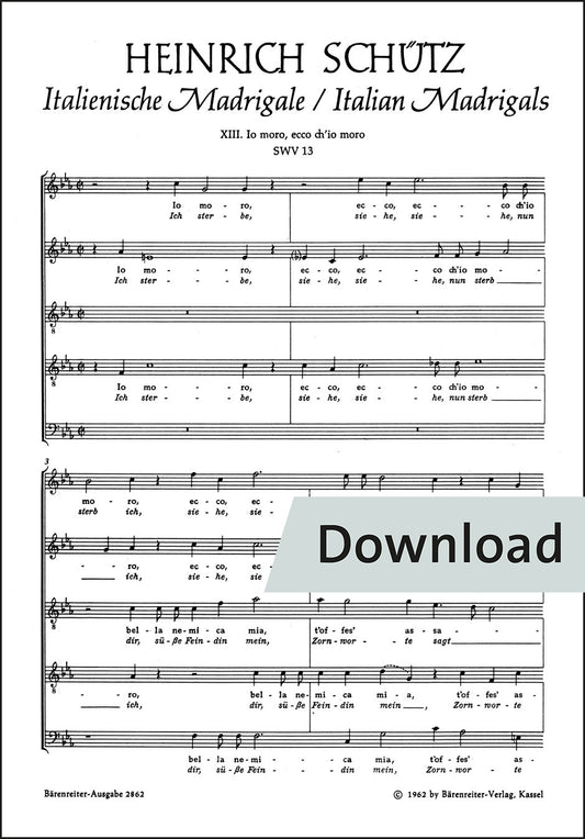 シュッツ：われは死す、見よ、われは死す SWV13【デジタル版】
