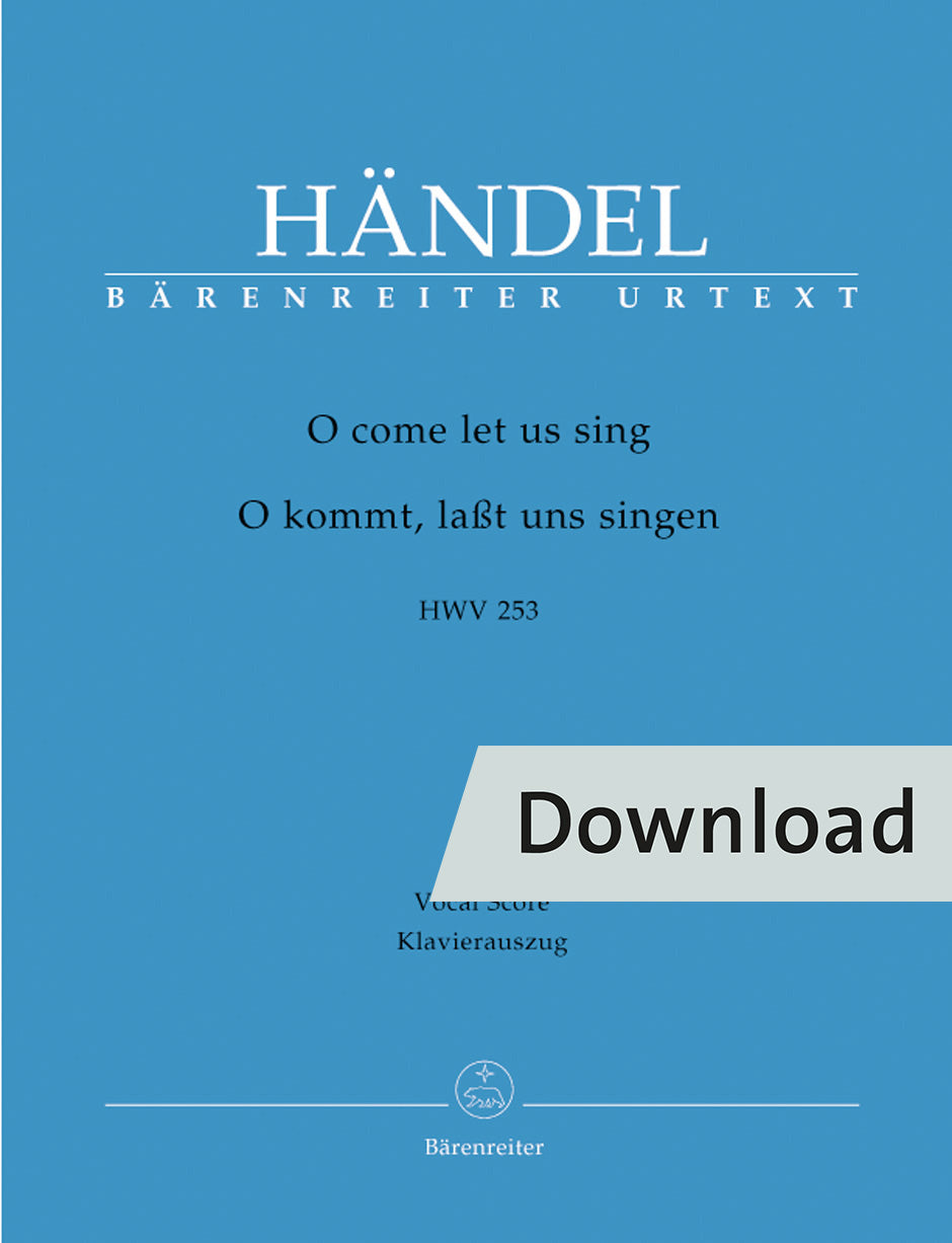声楽／ヘンデル：O come let us sing HWV 253【デジタル版】