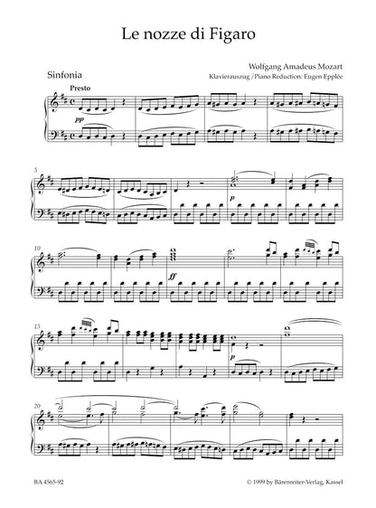 オペラ／モーツァルト：歌劇《フィガロの結婚》K. 492
