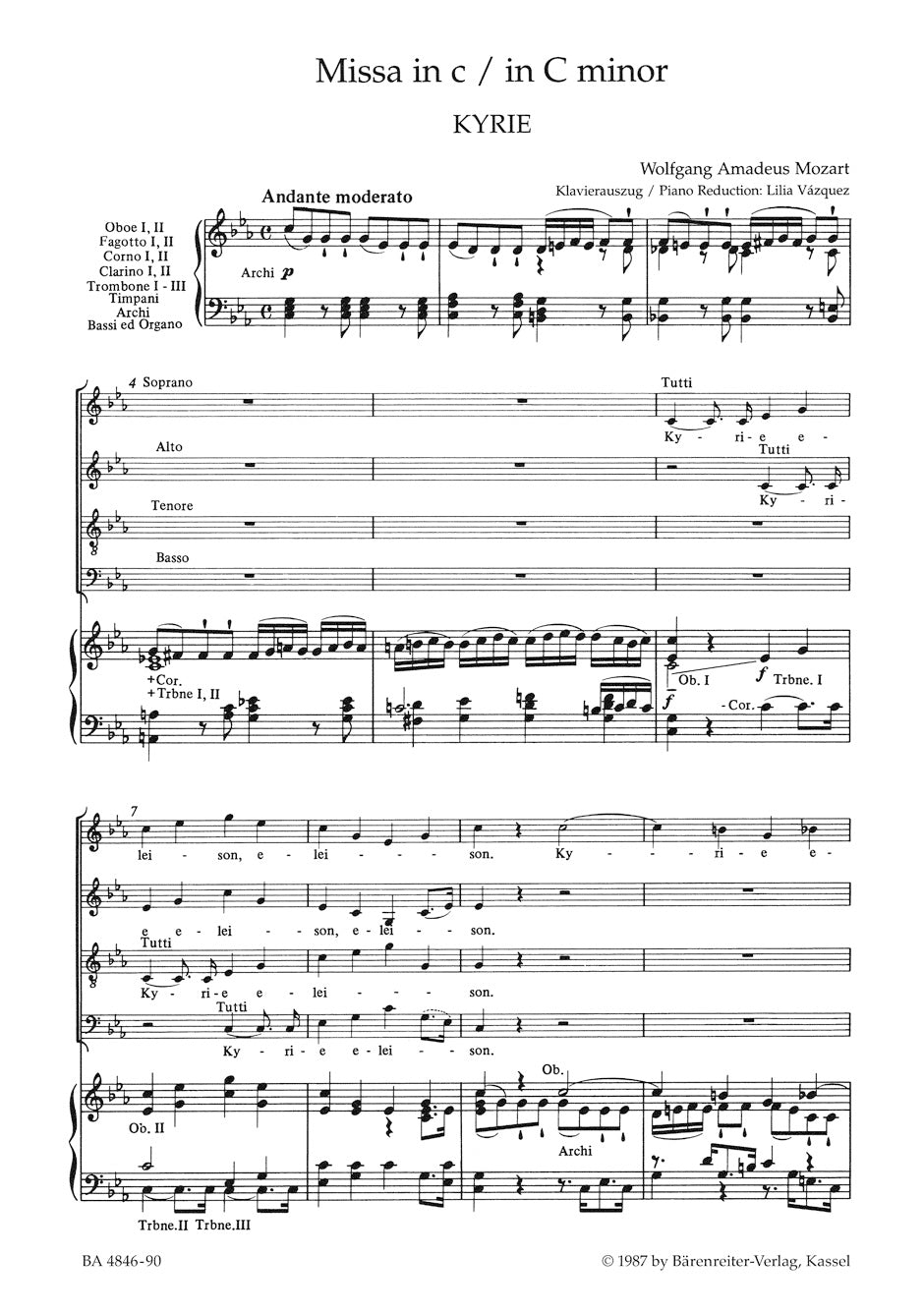 声楽／モーツァルト：ミサ曲 ハ短調 K. 427「大ミサ曲」