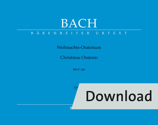 バッハ：クリスマス・オラトリオ BWV 248（オルガンパート譜）【デジタル版】