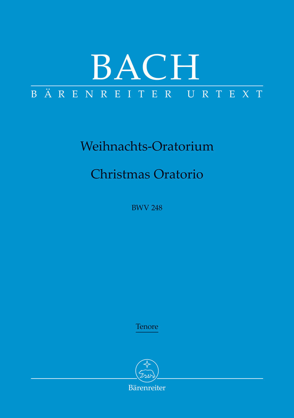 バッハ：クリスマス・オラトリオ BWV 248（テノールパート譜）（10冊セット）