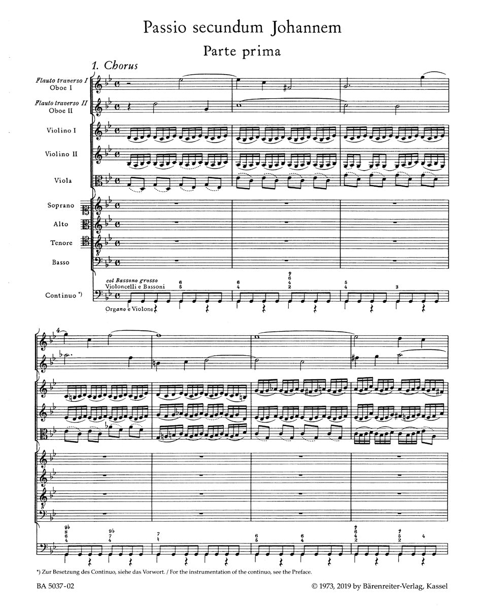 合唱／バッハ：ヨハネ受難曲 BWV 245