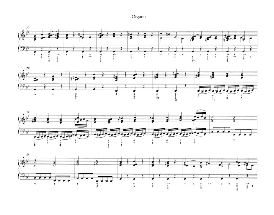 バッハ：ヨハネ受難曲 BWV 245（オルガンパート譜）