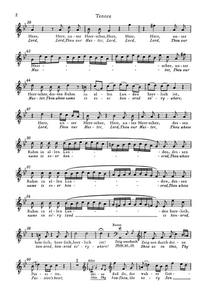 バッハ：ヨハネ受難曲 BWV 245（テノールパート譜）（10冊セット）