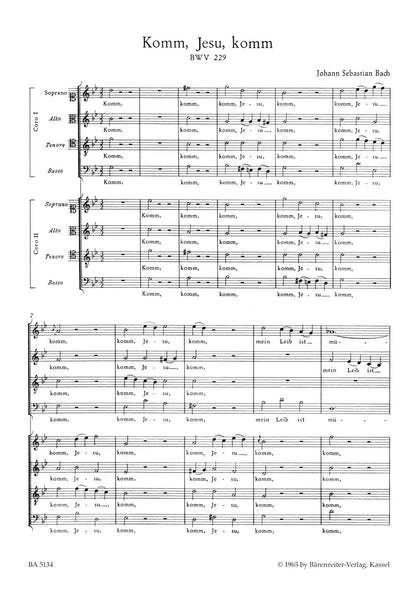 合唱／バッハ：モテット「来たれ、イエスよ、来たれ」BWV 229