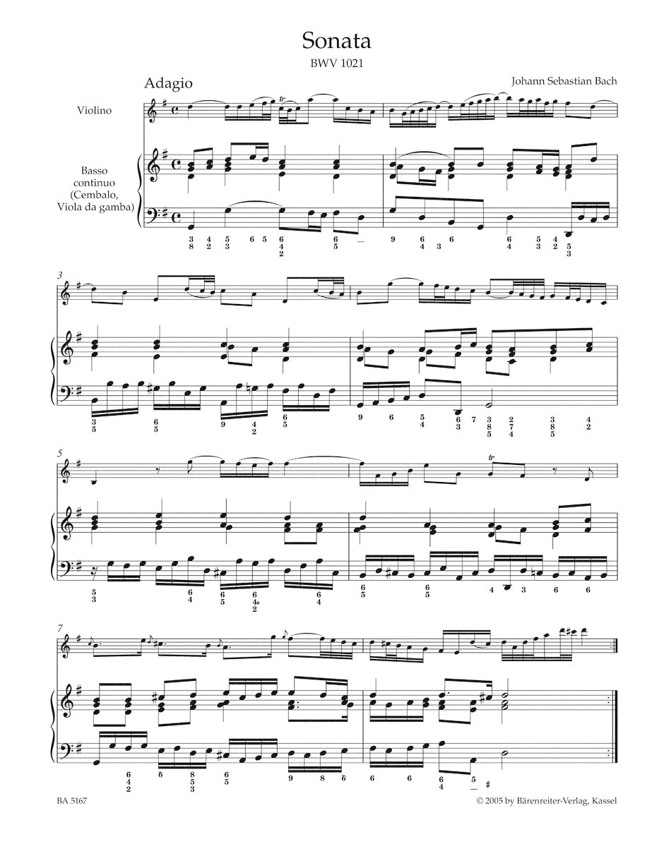 アンサンブル三重奏／バッハ：ヴァイオリンと通奏低音のための2つのソナタとフーガ BWV 1021, BWV 1023, BWV 1026