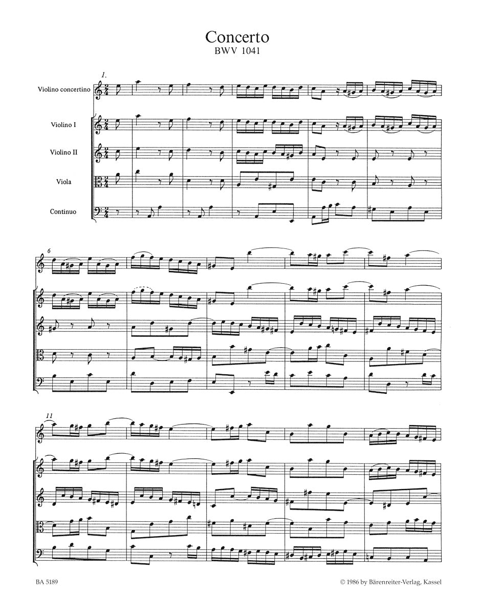 アンサンブル三重奏／バッハ：ヴァイオリン協奏曲 イ短調 BWV 1041