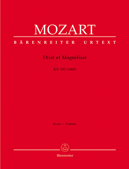 合唱／モーツァルト：ディクシットとマニフィカト K. 193 (186g)