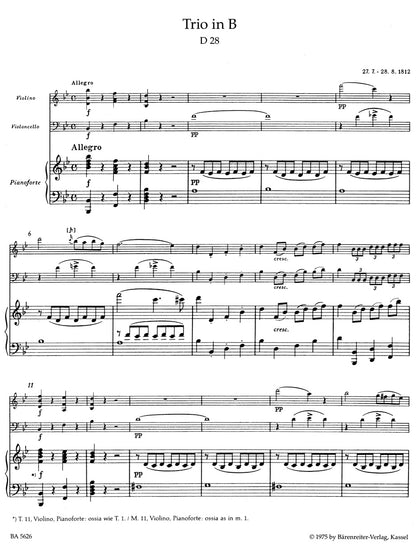 アンサンブル四重奏／シューベルト：ピアノ三重奏曲 変ロ長調／変ホ長調 op. post. 148 D 28, 897
