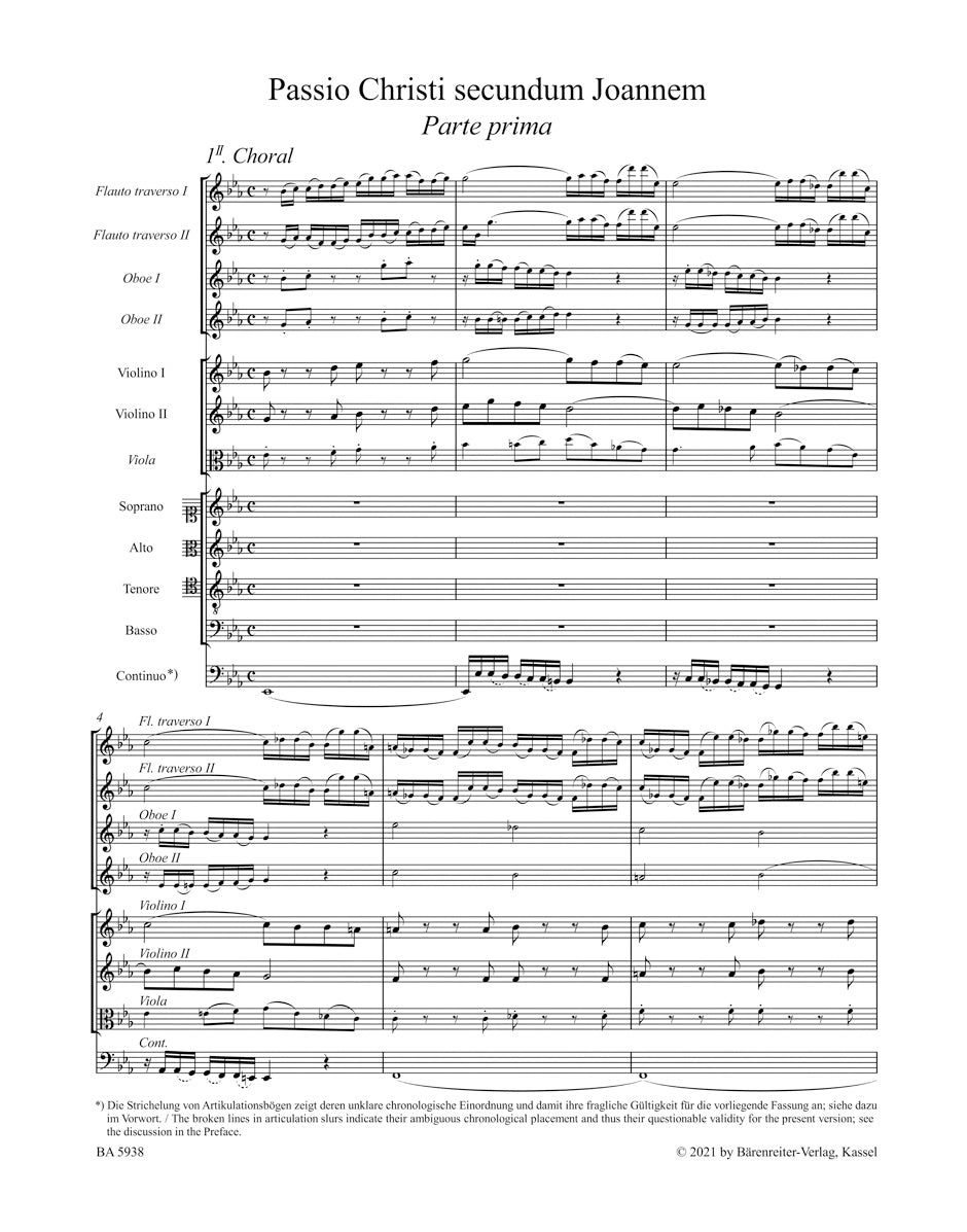 合唱／バッハ：ヨハネ受難曲「おお人よ、汝の大いなる罪を嘆け」BWV 245.2