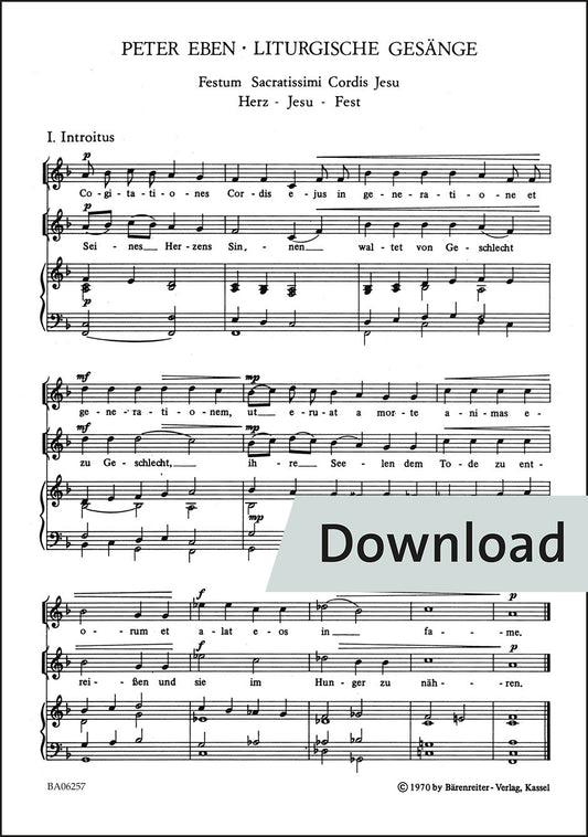 合唱／エベン：聖なる御心の祝日（10冊セット）【デジタル版】