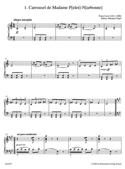 ピアノ／リスト：やさしいピアノ小品と舞曲