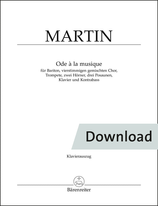 合唱／マルタン：音楽への頌歌【デジタル版】