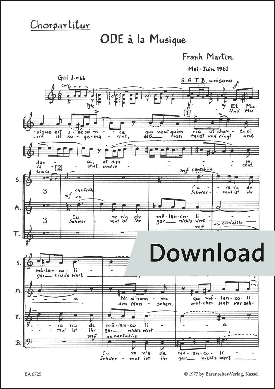 合唱／マルタン：音楽への頌歌（10冊セット）【デジタル版】
