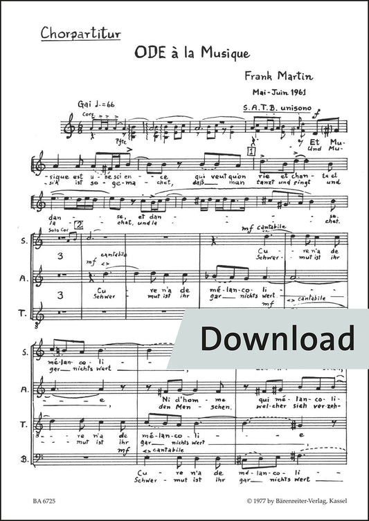 合唱／マルタン：音楽への頌歌（10冊セット）【デジタル版】