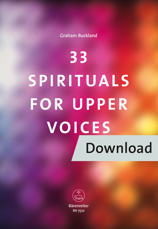 合唱／33 Spirituals for upper Voices【デジタル版】