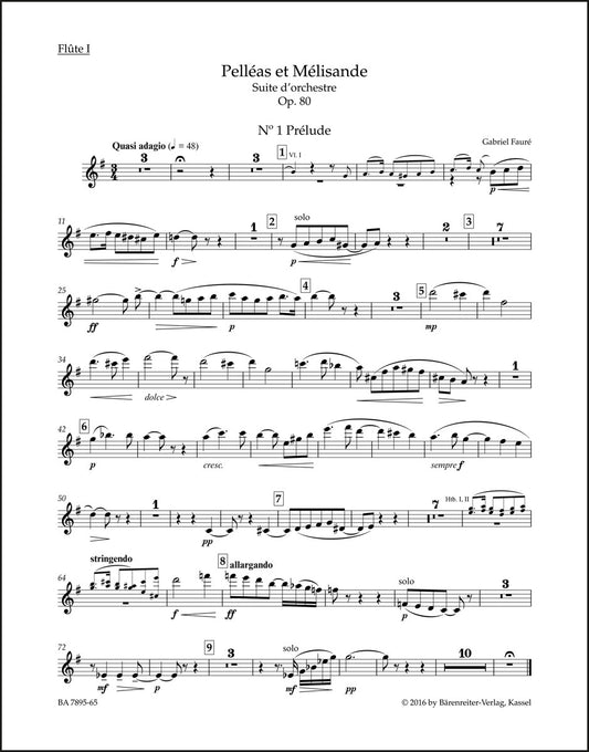 フォーレ：ペレアスとメリザンド op. 80 N 142b