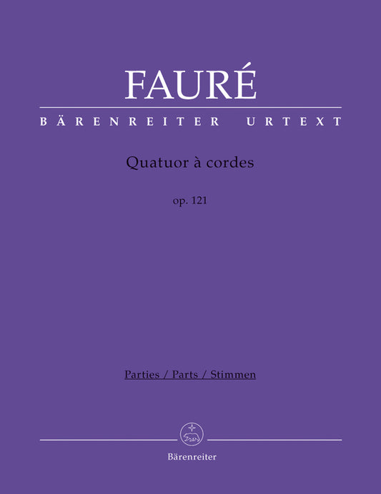 フォーレ：弦楽四重奏曲 op. 121（ヴァイオリンパート譜）