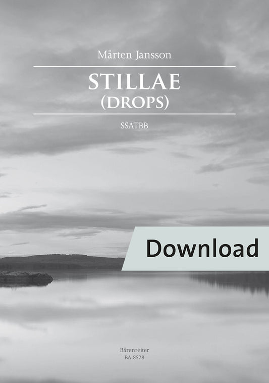 合唱／ヤンソン：スティッレ（しずく）混声合唱のための（10冊セット）【デジタル版】