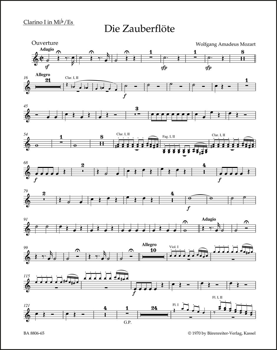 モーツァルト：歌劇《魔笛》K. 620 序曲