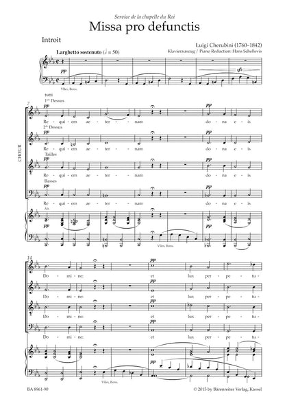 合唱／ケルビーニ：ハ短調レクイエム