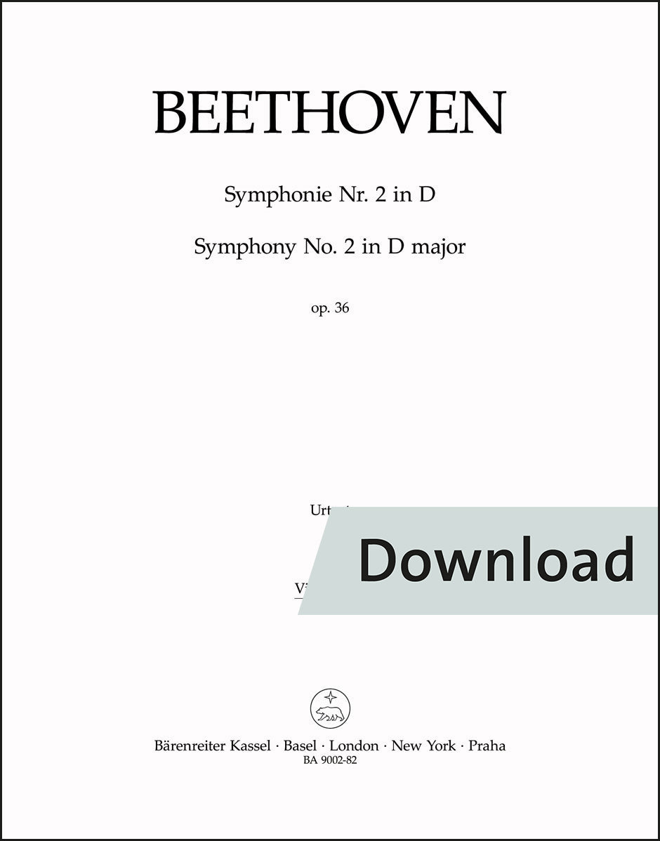 ベートーヴェン：交響曲 第2番 ニ長調 作品36（チェロパート譜）（チェロパート譜）（2冊セット）【デジタル版】