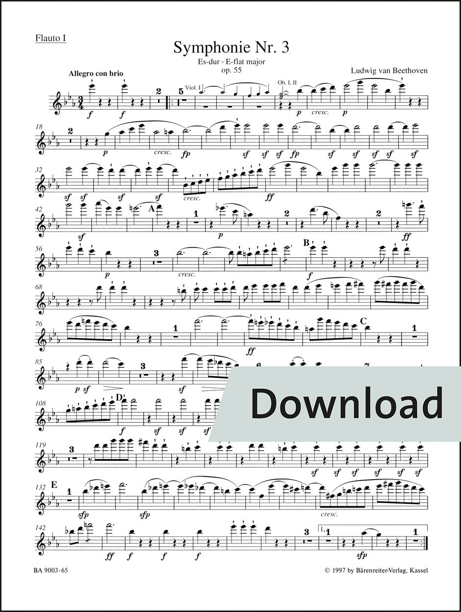 ベートーヴェン：交響曲第3番 変ホ長調 作品55「英雄」【デジタル版】