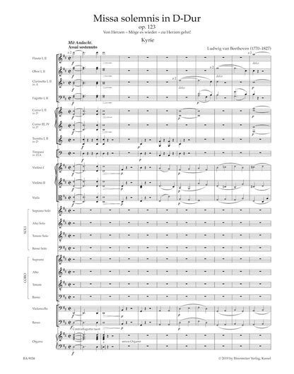 合唱／ベートーヴェン：荘厳ミサ曲 作品123