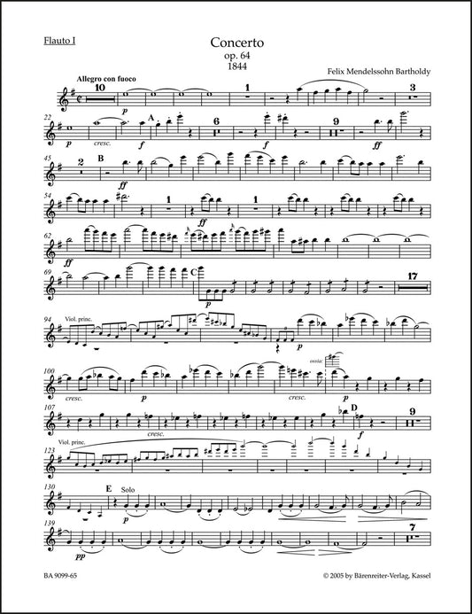 メンデルスゾーン：ヴァイオリン協奏曲 ホ短調 op. 64